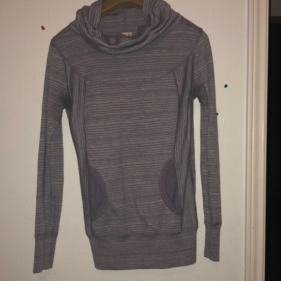 Purple and white striped sweater - Picture 1 of 3